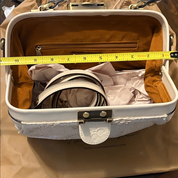 Patricia Nash Cream Satchel Bag - Picture 9 of 13